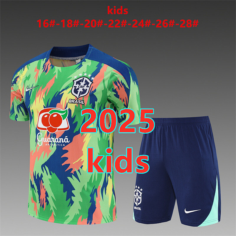 Brazil Kids Short Sleeve Tracksuit 16 -28