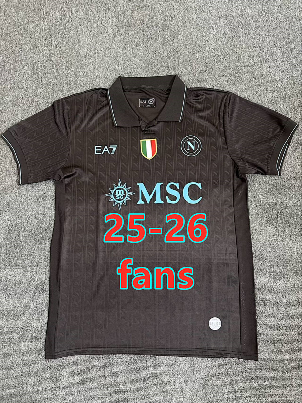 25-26 Napoli Third Fans Version Jersey S-4XL