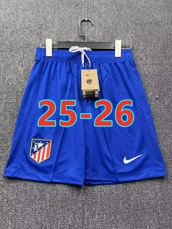 25-26 Atletico Madrid Home Fans Version Shorts S-2XL