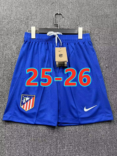 25-26 Atletico Madrid Home Fans Version Shorts S-2XL