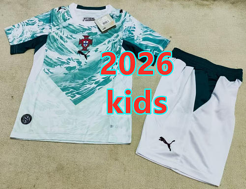 Portugal Away Kids 32 Teams Kit 16 -28 32