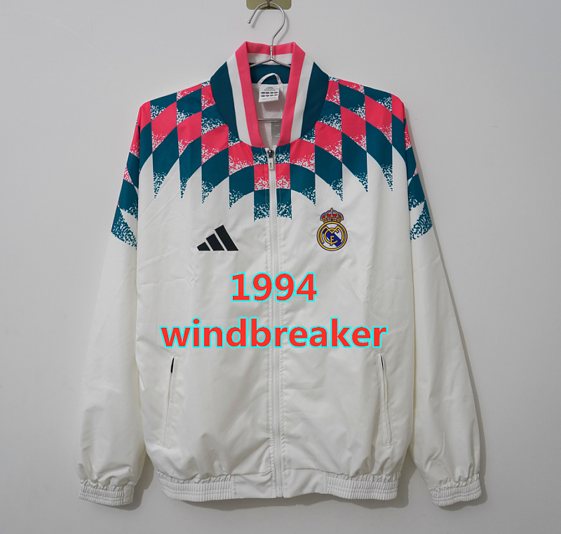 Real Madrid Retro Windbreaker S-2XL