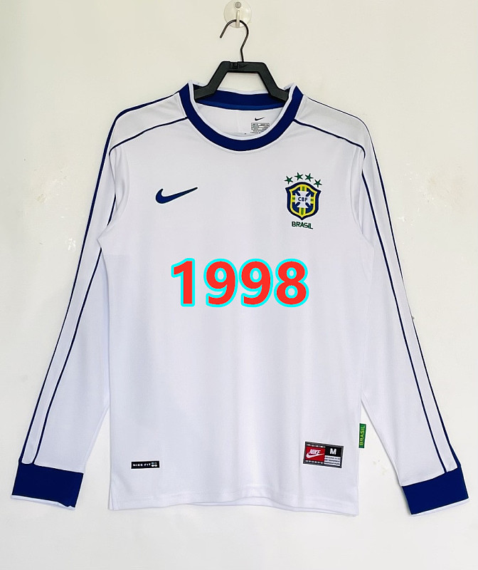 Brazil Retro Long Sleeve Jersey S-2XL