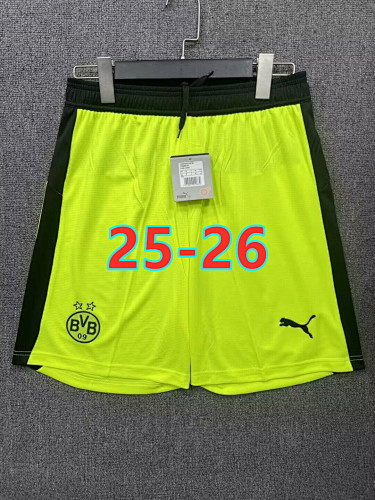 25-26 Dortmund Away Fans Version Shorts S-2XL
