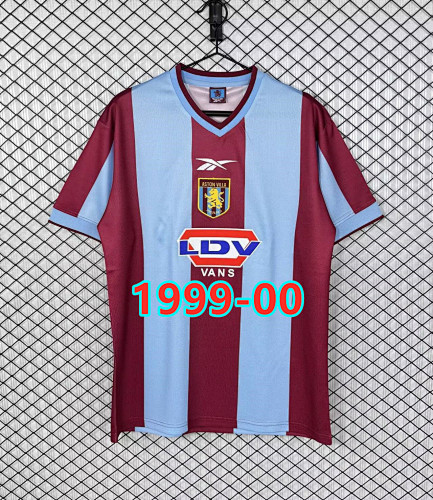 Aston Villa Home Retro Fans Version Jersey S-2XL
