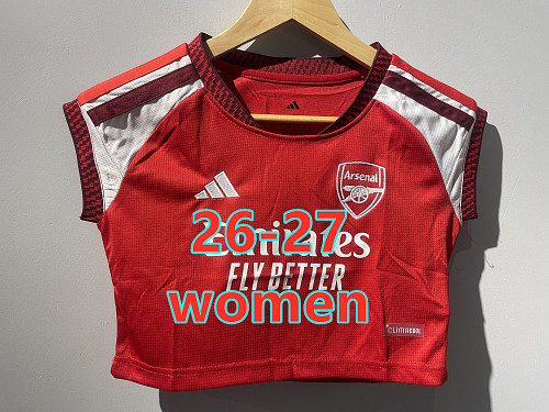 26-27 Arsenal Home Women Short Vest S-2XL