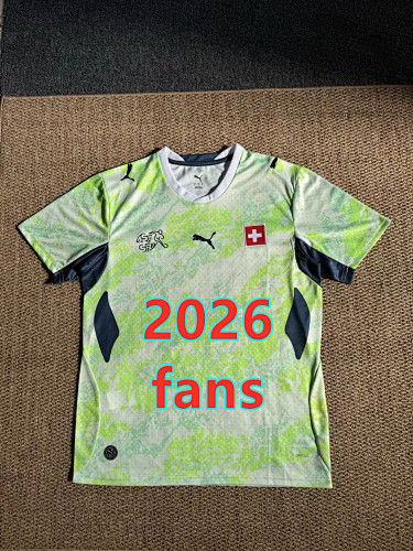 Switzerland Away Fans Version Jersey S-4XL