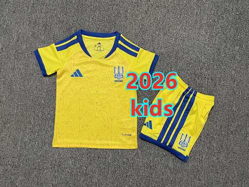Ukraine Home Kids Jersey+shorts Kit 16 -28