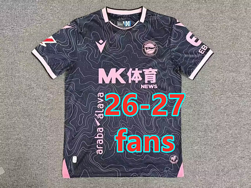 26-27 Alaves Away Fans Version Jersey S-4XL