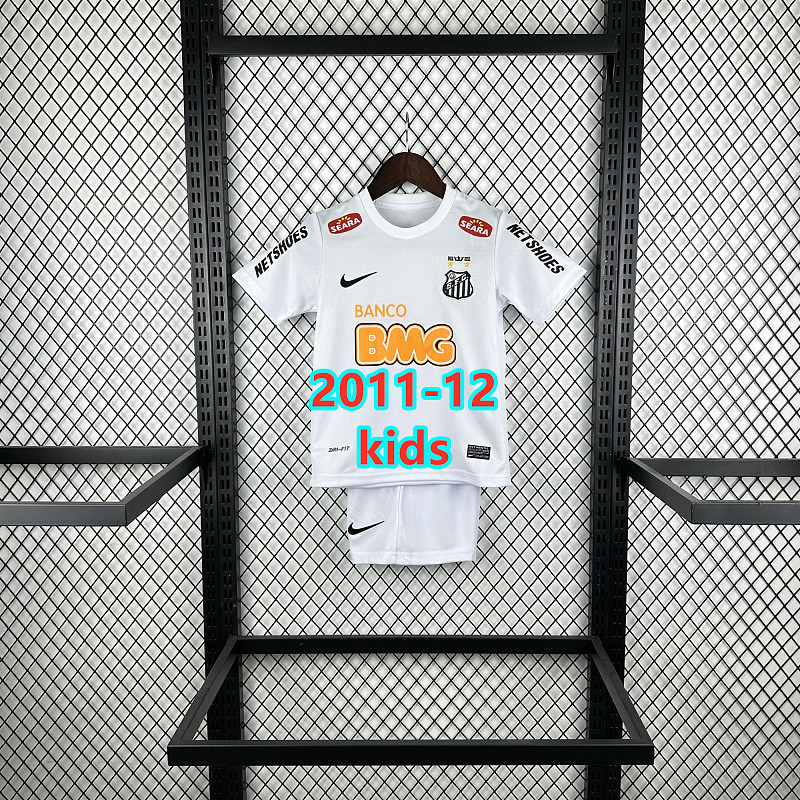 Santos Kids Retro Home Jersey+shorts Kit 16 -28