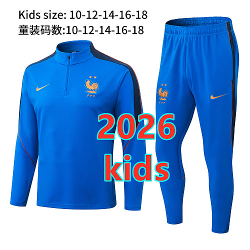 France Kids Long Sleeve Tracksuit 10 -18