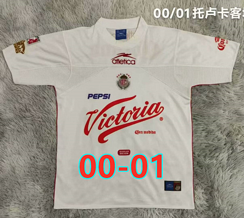 00-01 Toluca Away Retro Fans Version Jersey S-2XL