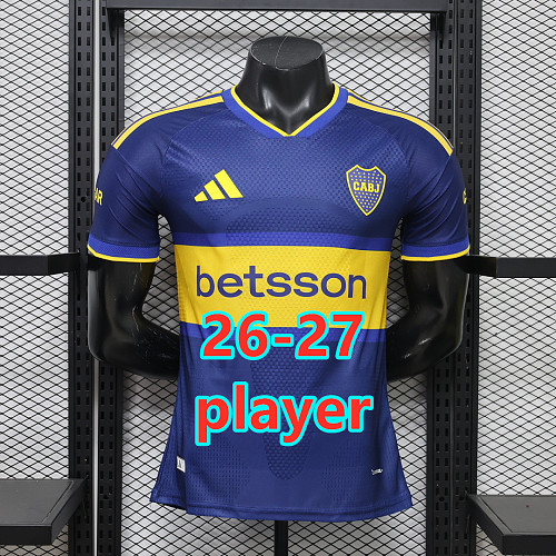 26-27 Boca Juniors Home Player Version Jersey S-4XL