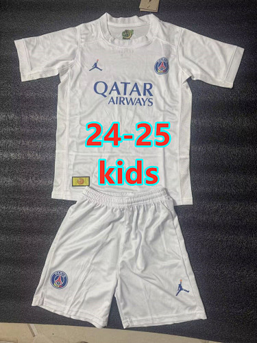 Balenciaga 24-25 Paris Psg Special Kids Retro Jersey+shorts Kit 16 -28