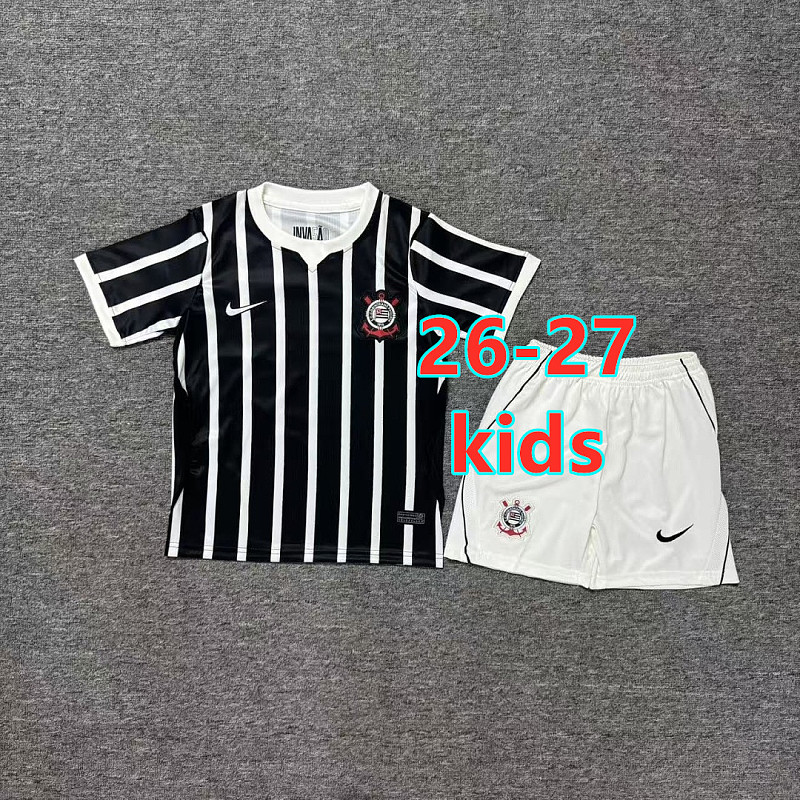 26-27 Corinthians Away Kids Jersey+shorts Kit 16 -28