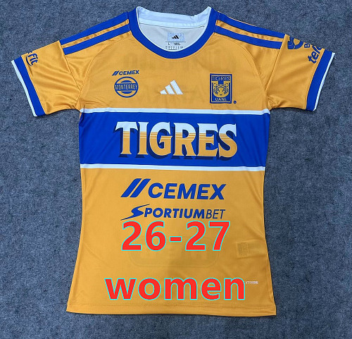 26-27 Tigres Uanl Home Women Jersey S-2XL