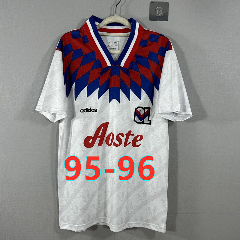 95-96 Lyonnais Home Retro Jersey S-2XL