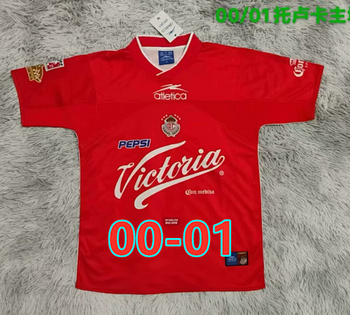 00-01 Toluca Home Retro Fans Version Jersey S-2XL