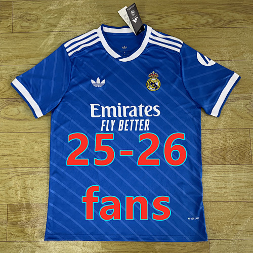 LA Liga & Ucl 25-26 Real Madrid Third Fans Version Jersey S-4XL