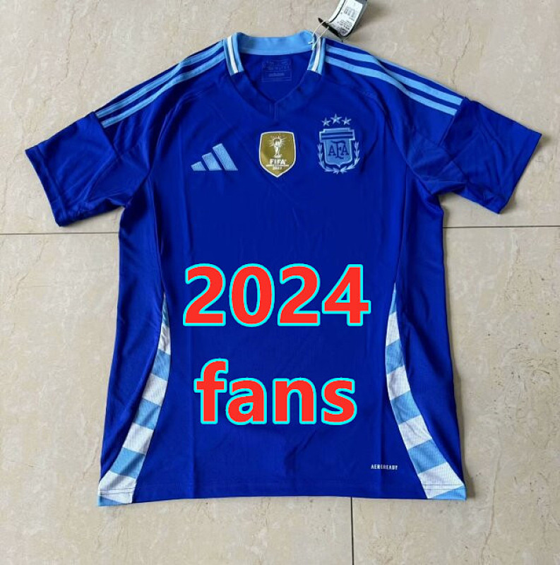 Argentina Away Fans Version Jersey S-4XL