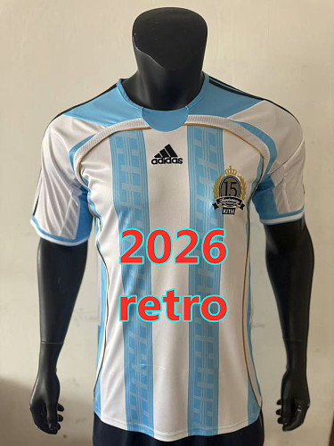 Argentina Retro Player Version Jersey S-2XL