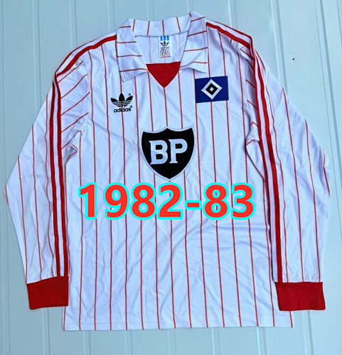 Hamburger SV Home Retro Long Sleeve Jersey S-2XL