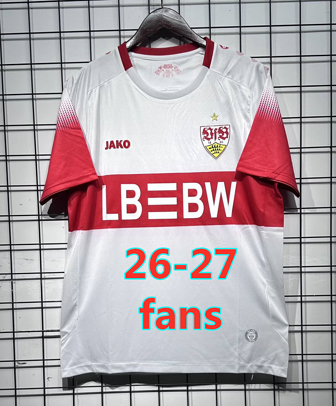 26-27 Stuttgart Home Fans Version Jersey S-4XL