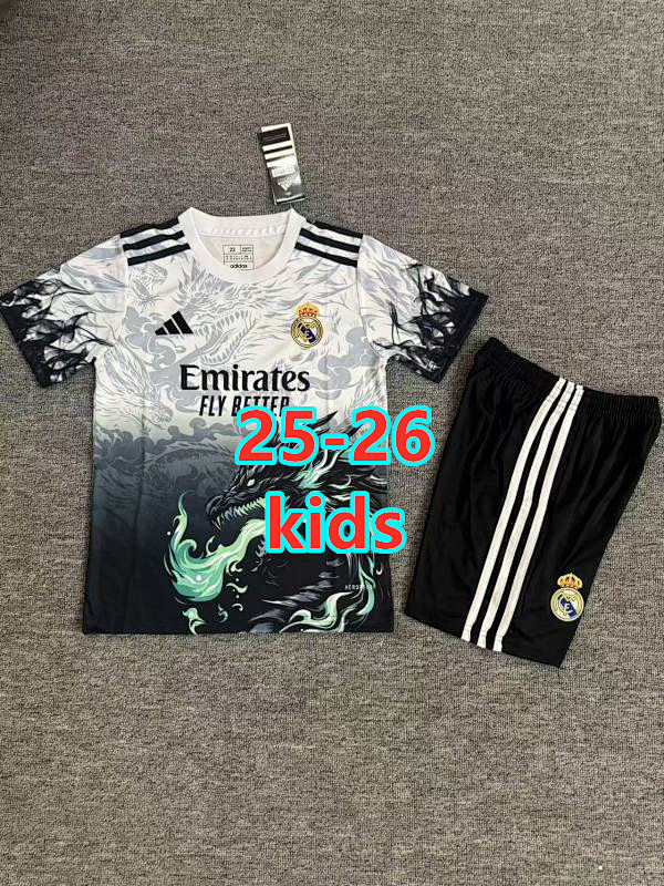 25-26 Real Madrid Special Kids Jersey+shorts Kit 16 -28