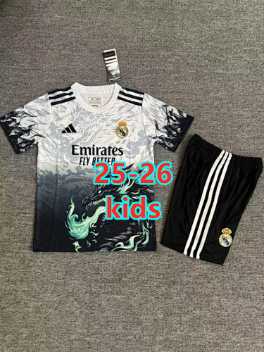 25-26 Real Madrid Special Kids Jersey+shorts Kit 16 -28