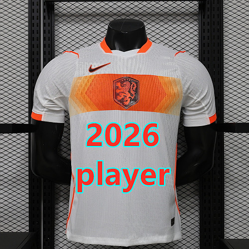Netherlands Away Player Version Jersey S-4XL