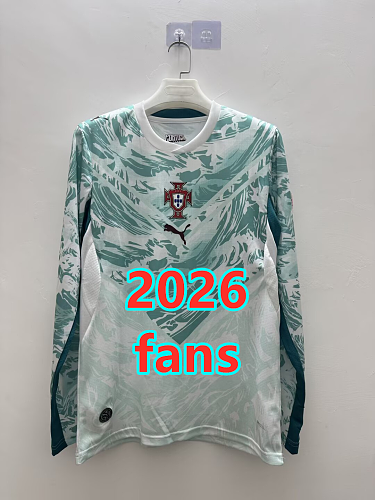 Portugal Away Fans 16 Teams Long Jersey S-4XL 16