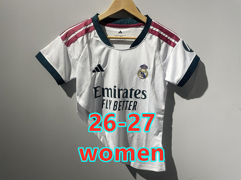 26-27 Real Madrid Home Women Slash Jersey S-2XL