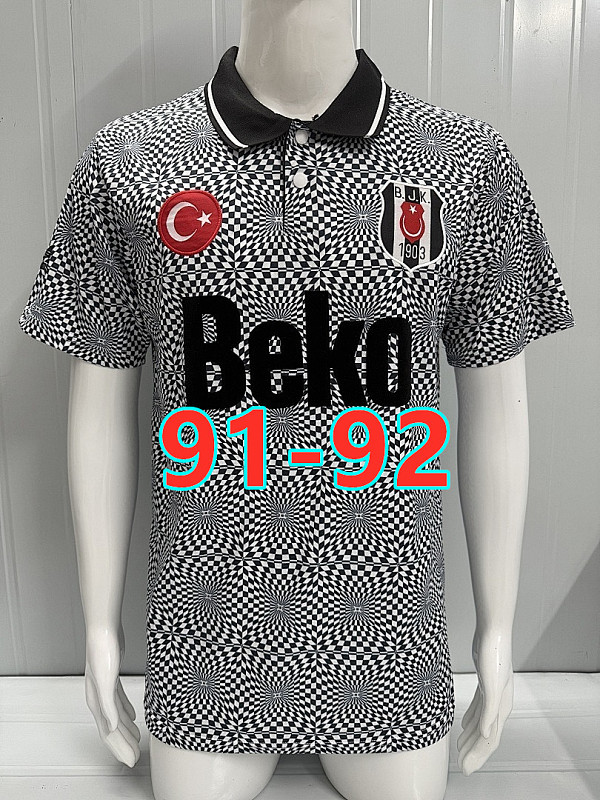 91-92 Besiktas Away Retro Jersey S-2XL