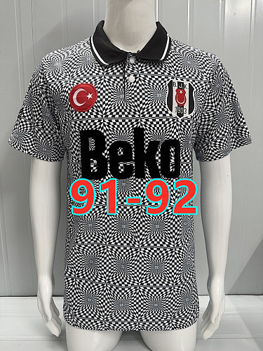 91-92 Besiktas Away Retro Jersey S-2XL