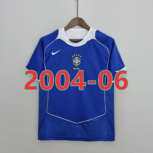 Brazil Retro TopThai Quality Away Jersey S-2XL