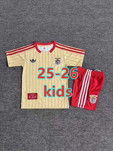 25-26 Benfica Retro Kids Jersey+shorts Kit 16 -28