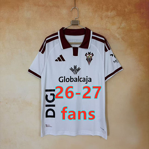 26-27 Albacete Home Fans Version Jersey S-4XL