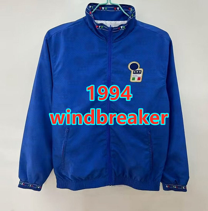 Italy Retro Embroidery Reversible Windbreaker S-2XL