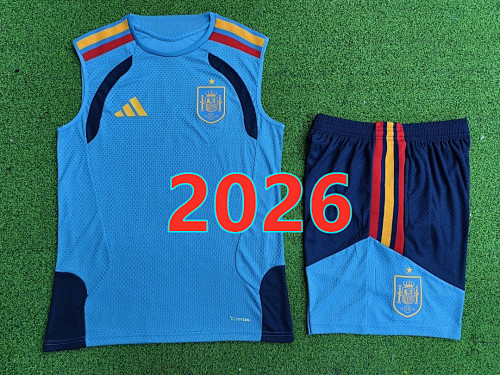 Spain Player Vest+shorts Kit S-2XL