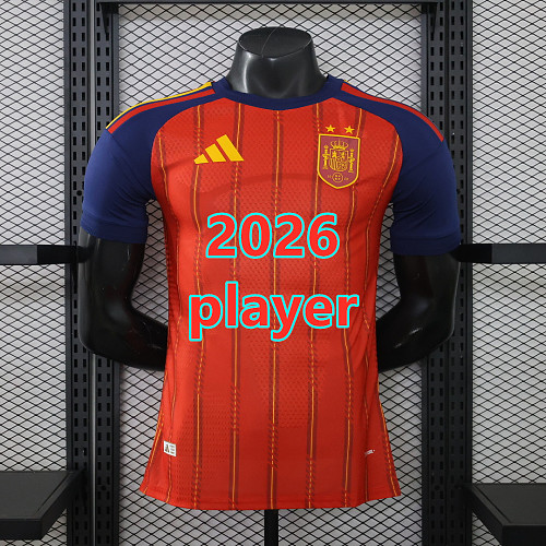 Spain Home Player With 2 Stars Jersey S-4XL 2