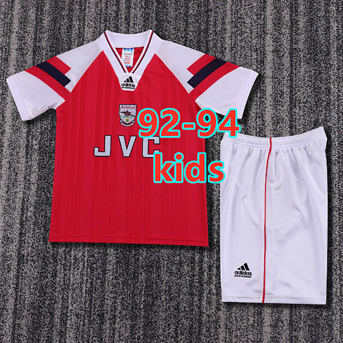 Arsenal Home Retro Kids Jersey+shorts Kit 16 -28