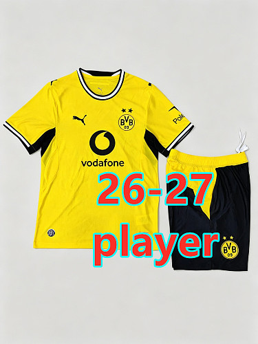 26-27 Dortmund Home Player Short Sleeve Kit S-2XL