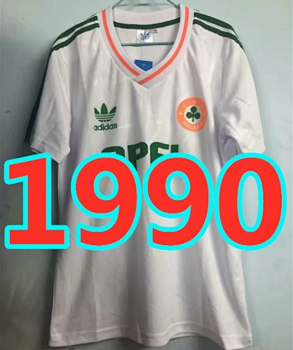 Ireland S-Xxl 90 Away Retro Jerseys 90