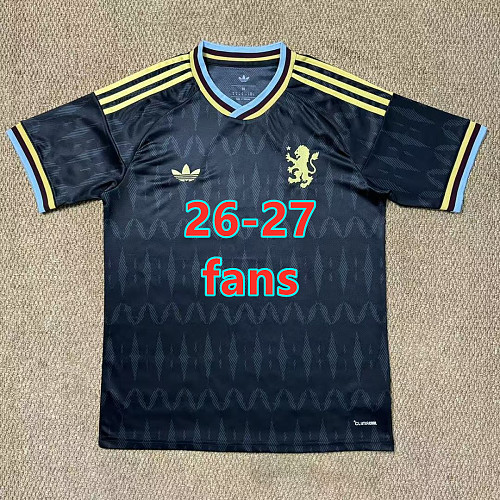 26-27 Aston Villa Away Fans Without Sponsor S-4XL