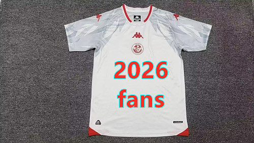 Tunisia Away Fans Version Jersey S-4XL