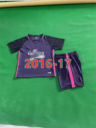 16-17 Barcelona Away Retro Kids Jersey+shorts Kit 16 -28