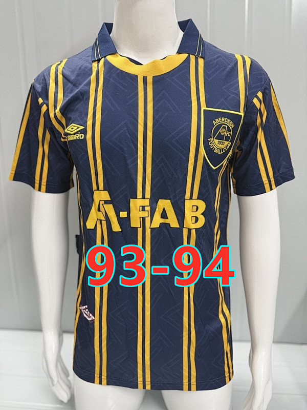93-94 Aberdeen Away Retro Jersey S-2XL
