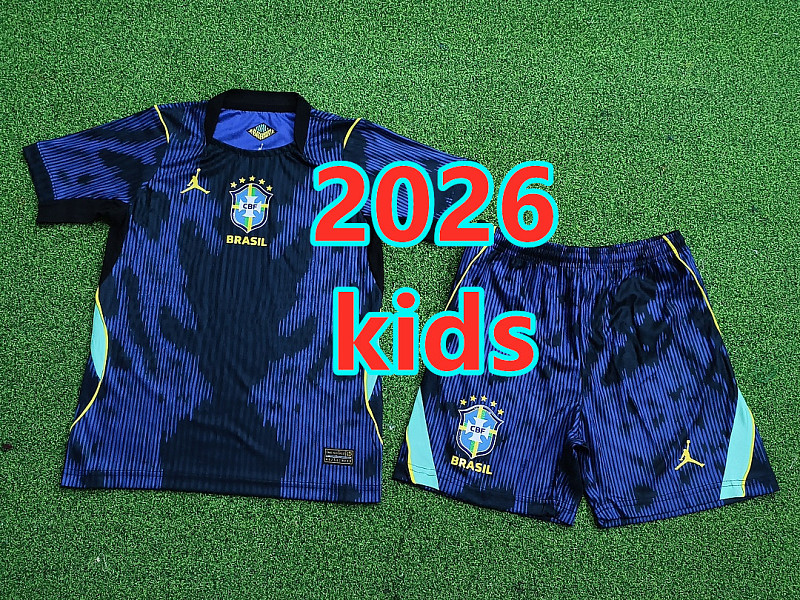 Brazil Away Player Kids 16 Teams Kit 16 -28 16
