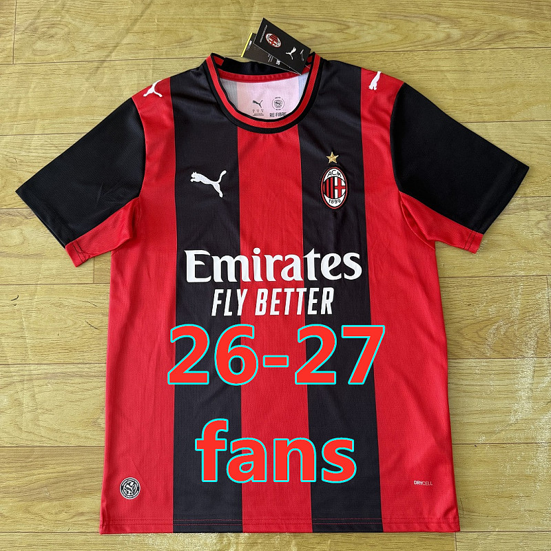 26-27 AC Milan Home Fans Version Jersey S-4XL AC
