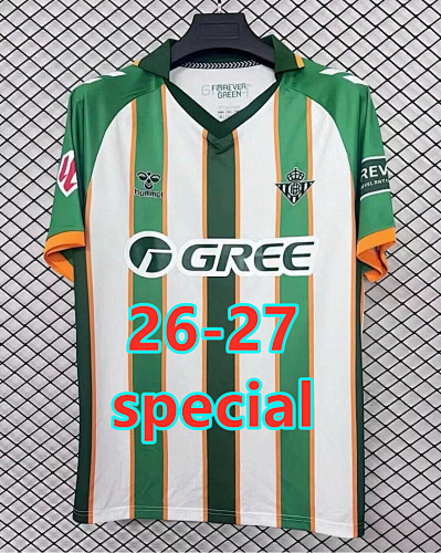 26-27 Real Betis Special Fans Version Jersey S-4XL